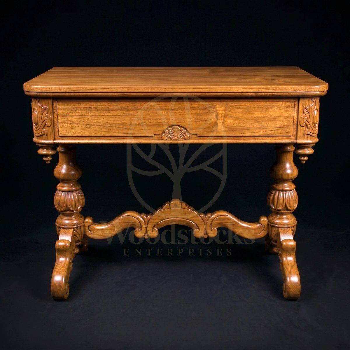 Luxury Teak Knightsbridge Victorian Side Console Table, Saharanpur, view 2