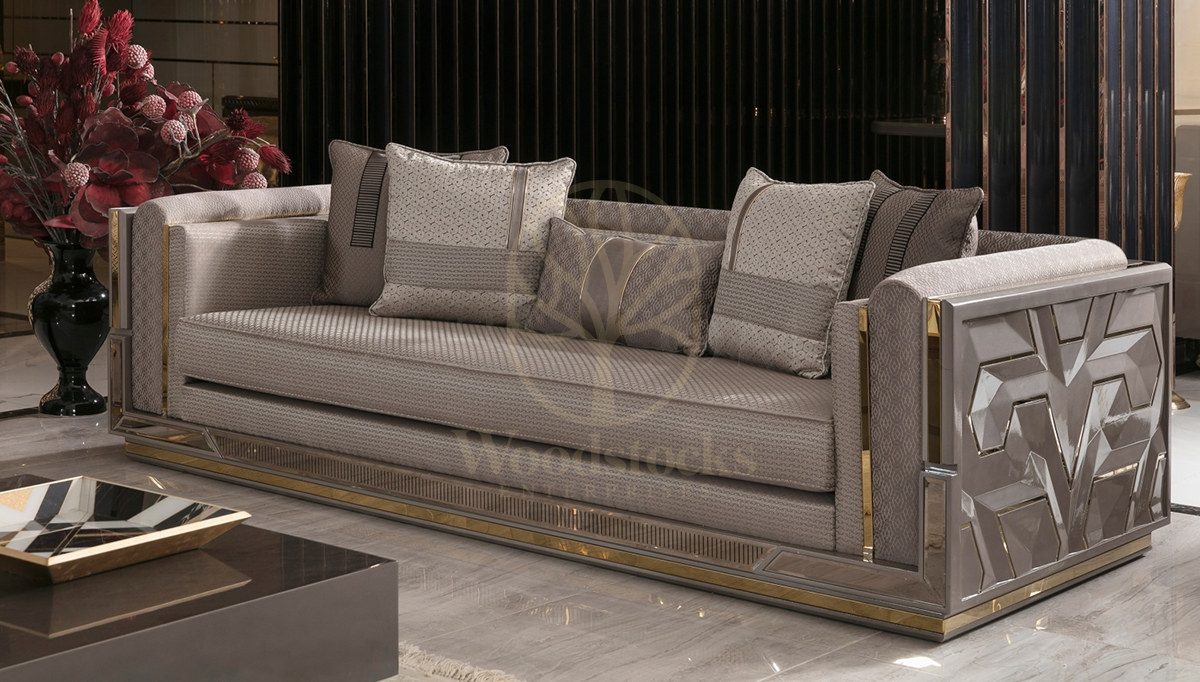 Luxury Gustora Handcrafted Teak Sofa Set, Saharanpur, view 2