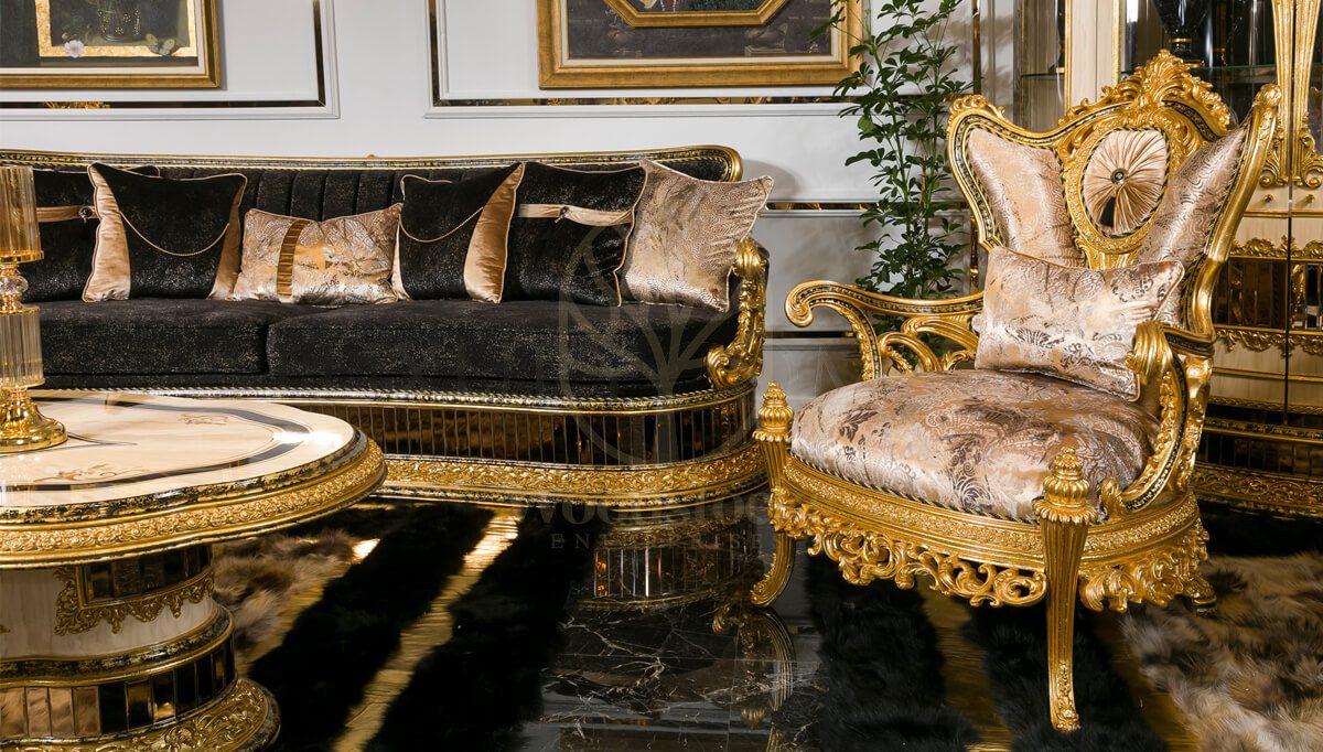 Royal Verizon Hand Carved Teak Sofa Set, Saharanpur, view 4