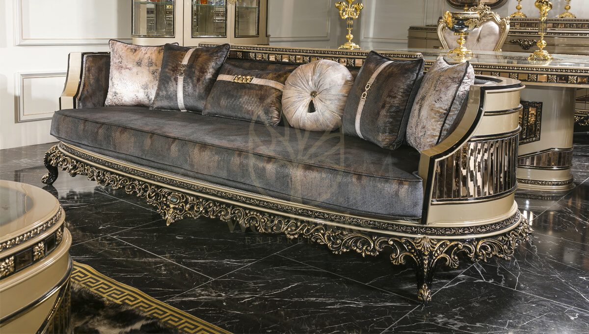 Royal Freesia Hand Carved Teak Sofa Set, Saharanpur, view 10