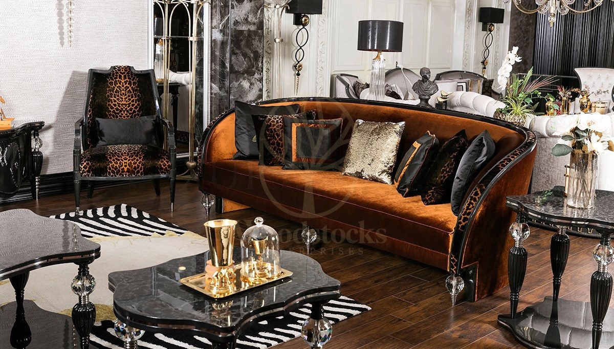 Luxury Kleopatra Handcrafted Teak Sofa Set, Saharanpur, view 10