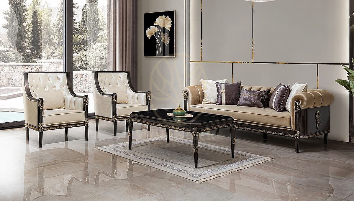 Luxury Delmira Handcrafted Teak Sofa Set, Saharanpur, view 2