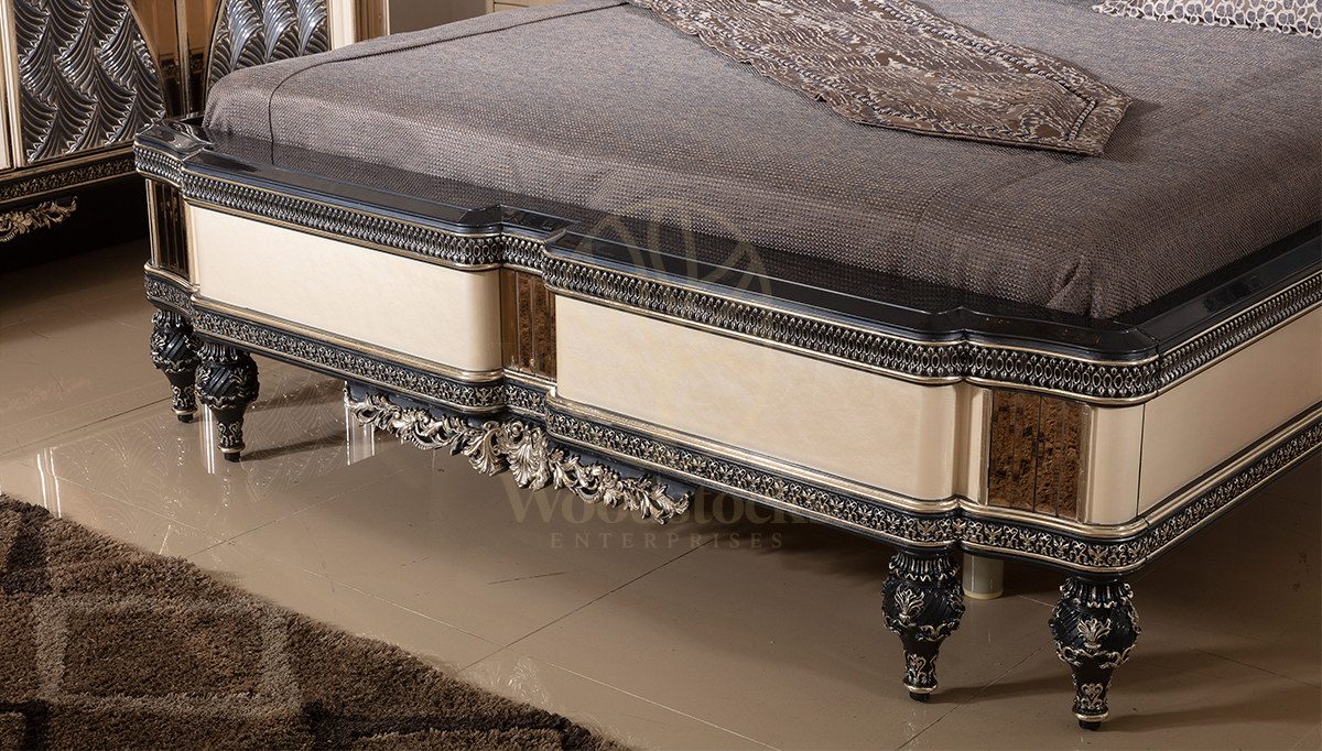 Royal Vanesa Hand Carved Teak King Size Bed II, Saharanpur, view 6