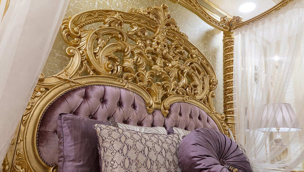 Royal Esvatini Hand Carved Teak Four Poster Bed, Saharanpur, view 6