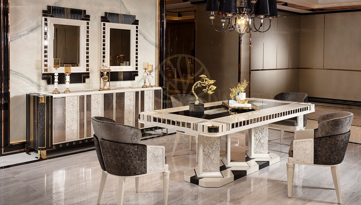 Luxury Katalonya Handcrafted Teak Dining Table Set, Saharanpur, Dining Table