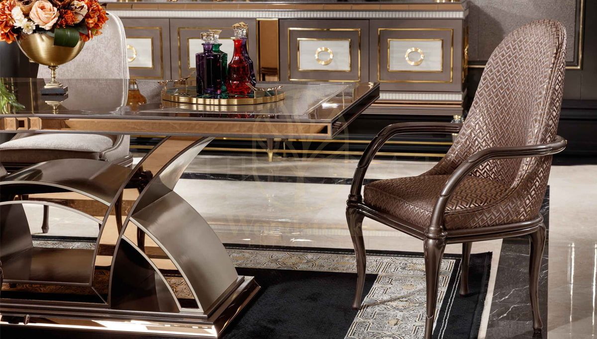 Luxury Paraguay Handcrafted Teak Dining Table Set, Saharanpur, view 3
