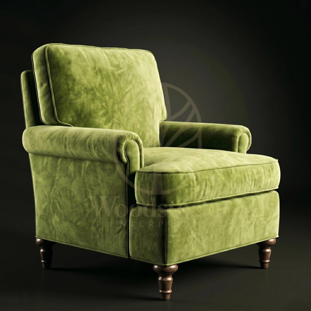 Luxury Teak Surrey Edwardian Country House Armchair, Saharanpur, Living Room Chair