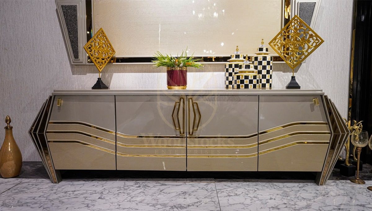 Luxury Tropez Handcrafted Teak TV Cabinet, Saharanpur, view 3