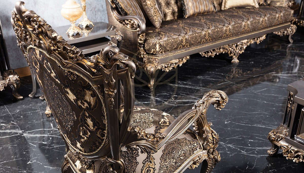 Royal Vitton Hand Carved Teak Sofa Set, Saharanpur, view 4