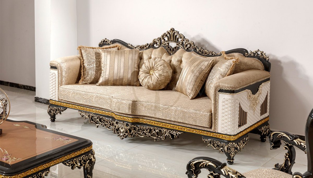 Royal Selda Hand Carved Teak Sofa Set, Saharanpur, view 3
