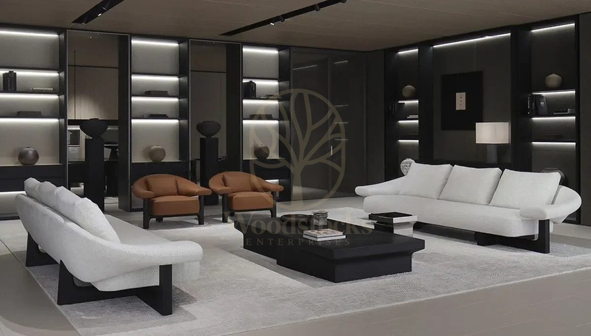 Luxury Beverly Handcrafted Teak Sofa Set, Saharanpur, Sofa Set