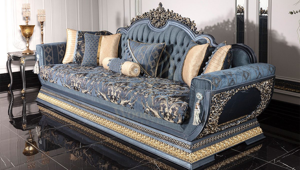 Royal Nazende Hand Carved Teak Sofa Set, Saharanpur, view 3