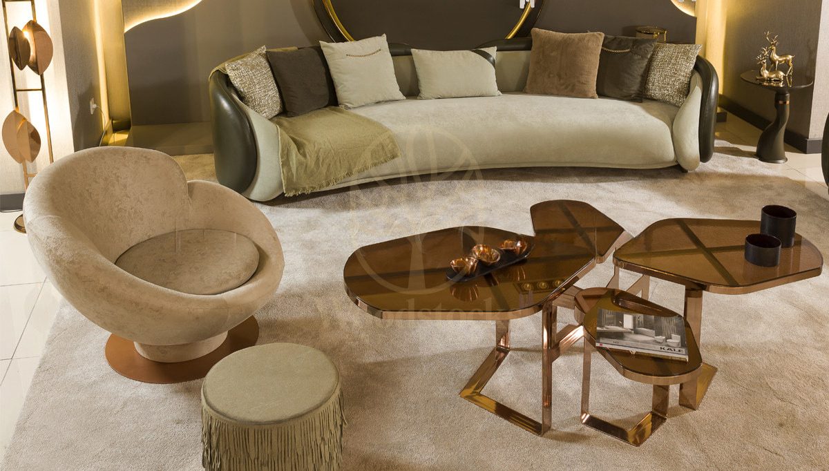 Luxury Sedef Handcrafted Teak Sofa Set, Saharanpur, view 3