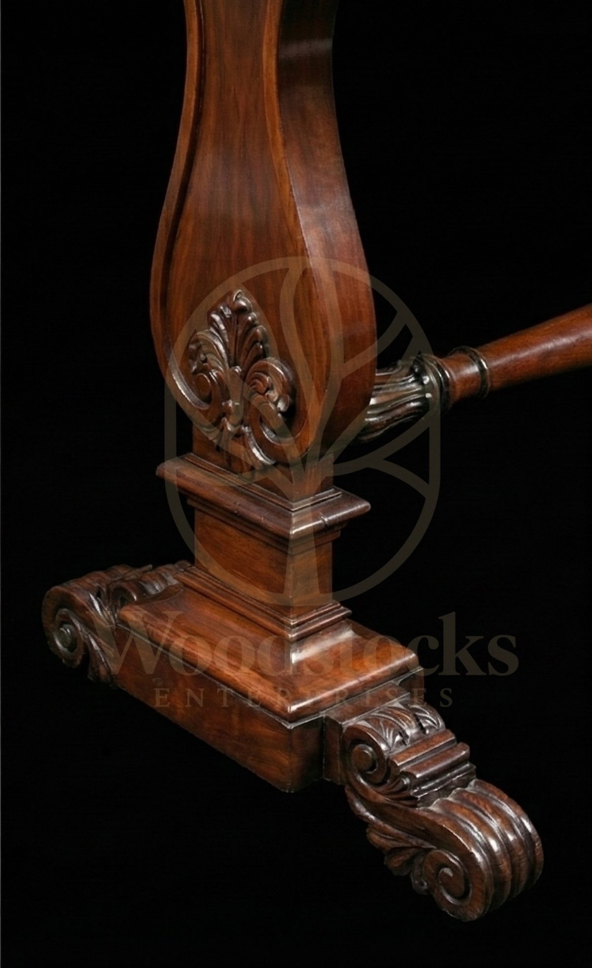 Royal Teak Oxford Scholar’s Regency Writing Suite, Saharanpur, view 3