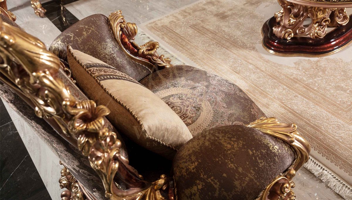 Royal Sumela Hand Carved Teak Sofa Set, Saharanpur, view 9