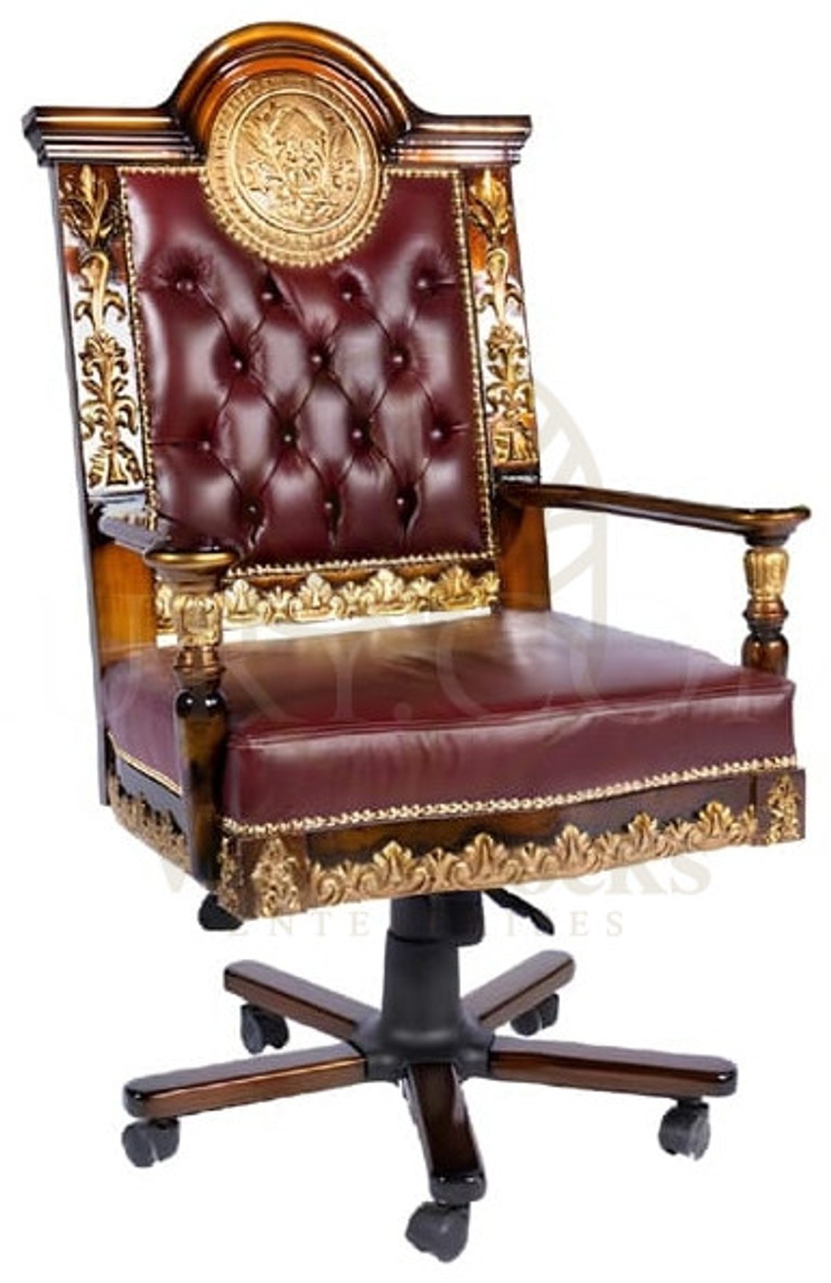 Royal Talya Hand Carved Teak Office Table, Saharanpur, view 9
