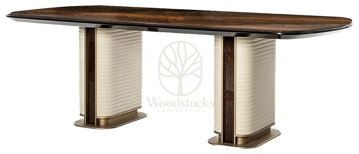 Luxury Nerion Handcrafted Teak Dining Table Set, Saharanpur, view 5