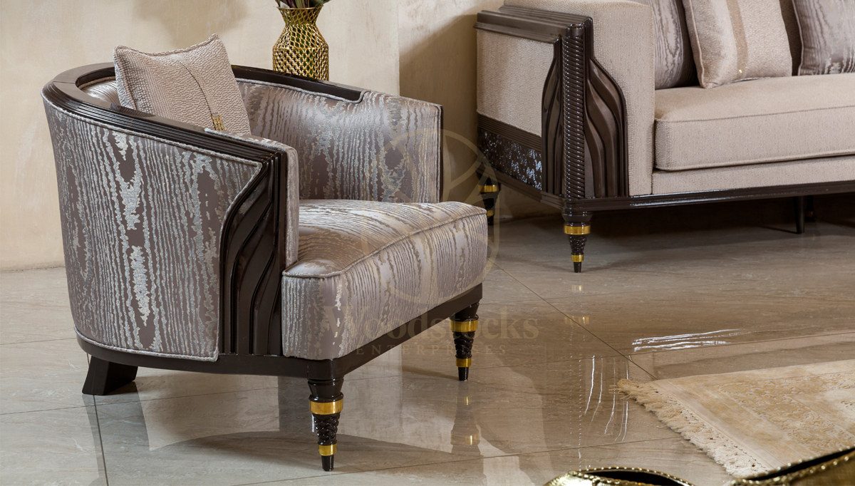 Luxury Lenora Handcrafted Teak Sofa Set, Saharanpur, view 8