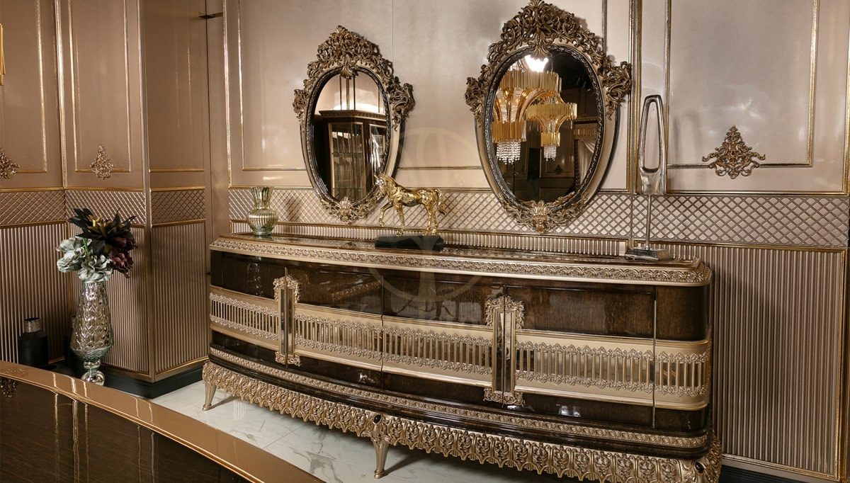 Royal Elviyon Hand Carved Teak Dining Table Set, Saharanpur, view 7