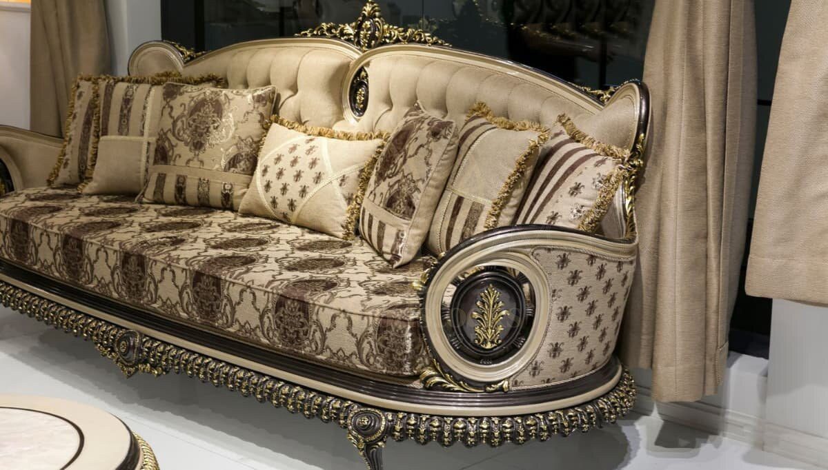 Royal Lotusa Hand Carved Teak Sofa Set III, Saharanpur, view 4