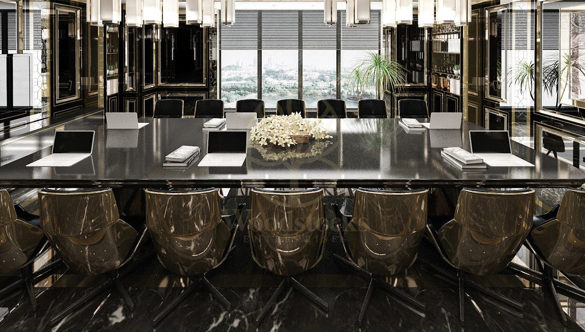 Luxury Line Handcrafted Teak Meeting Table, Saharanpur, view 5