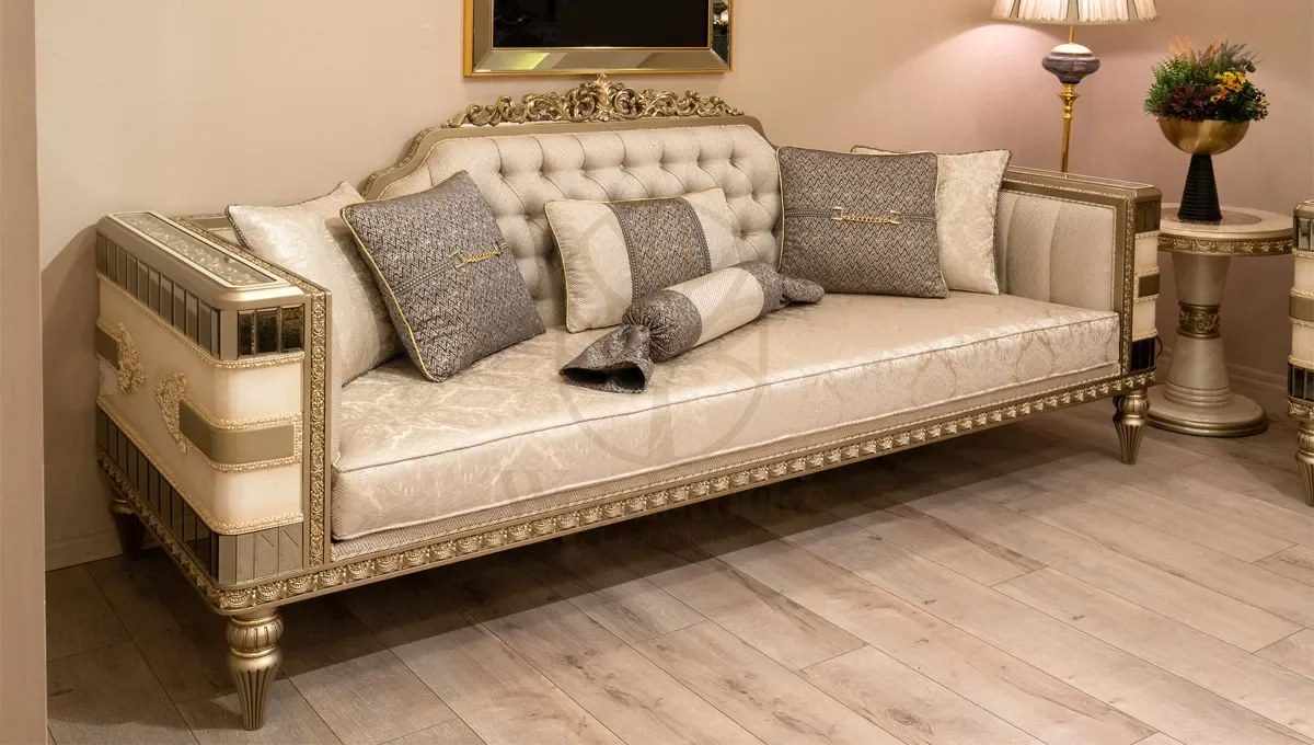 Royal Baxter Hand Carved Teak Sofa Set, Saharanpur, view 4