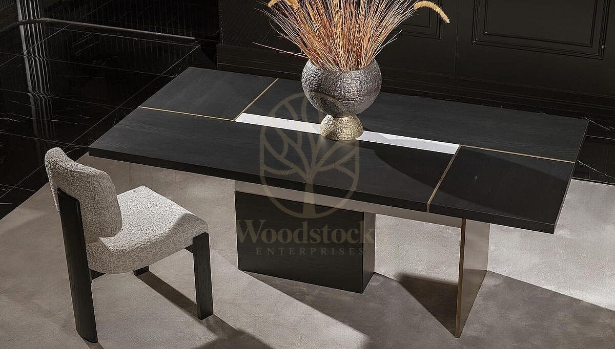 Luxury Marbella Handcrafted Teak Dining Table Set, Saharanpur, view 3