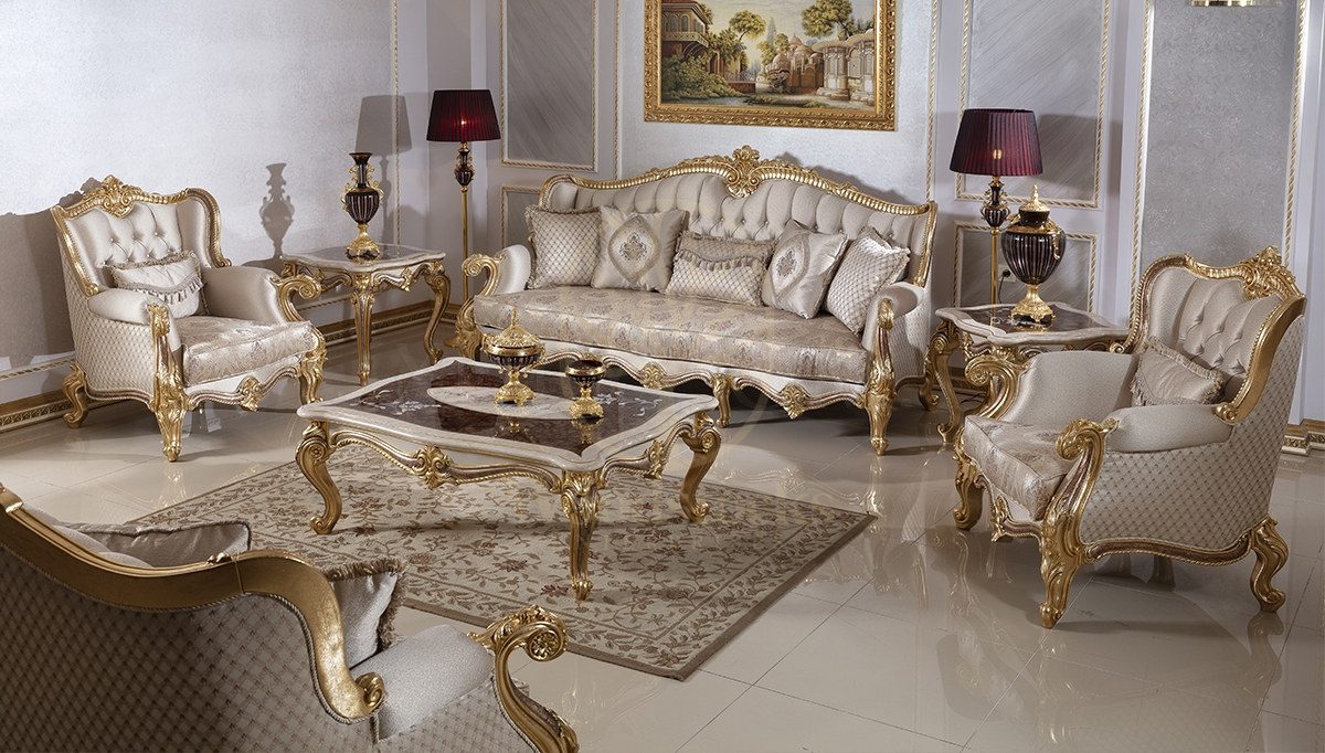 Royal Kayihan Hand Carved Teak Sofa Set, Saharanpur, Sofa Set