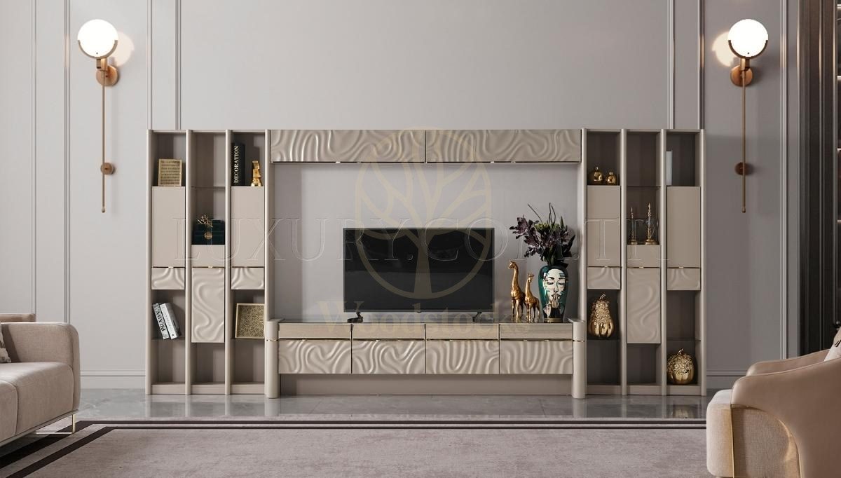 Luxury Talia Handcrafted Teak TV Cabinet, Saharanpur, view 5