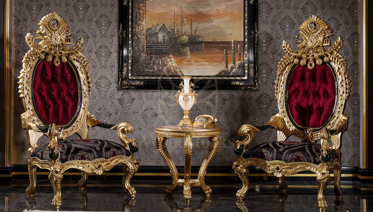 Royal Tugra Hand Carved Teak Sofa Set, Saharanpur, view 2