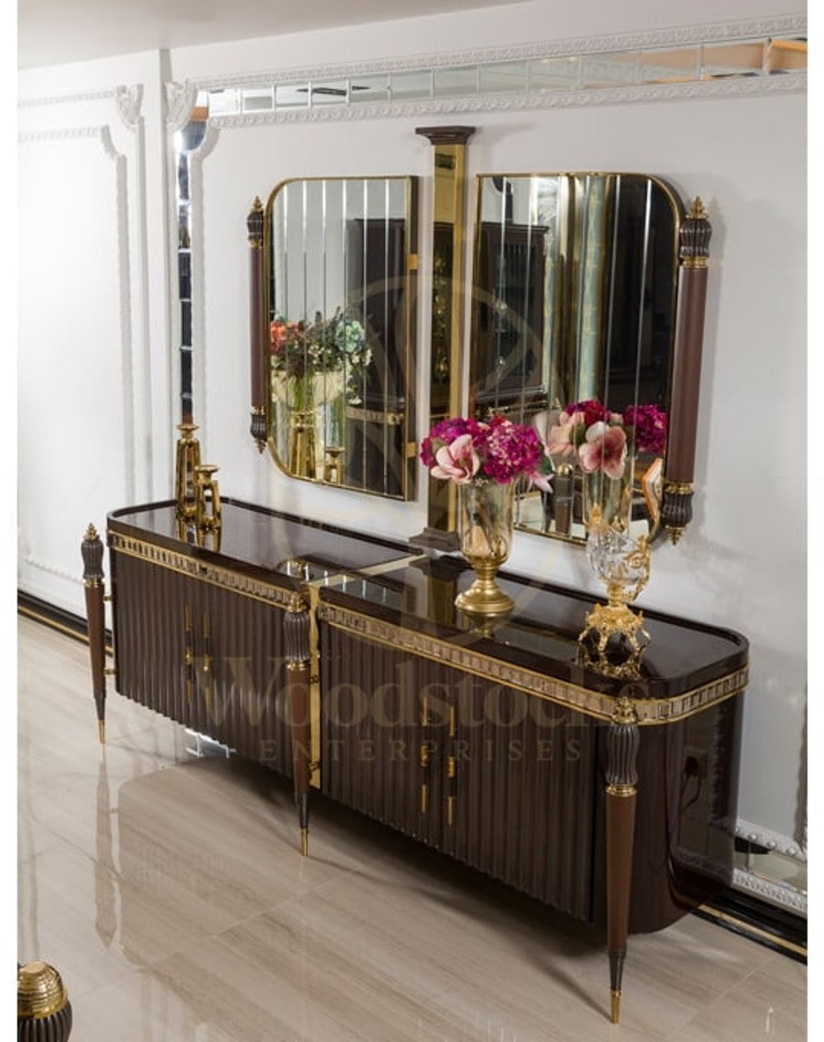 Luxury Estelya Handcrafted Teak Dining Table Set, Saharanpur, view 5