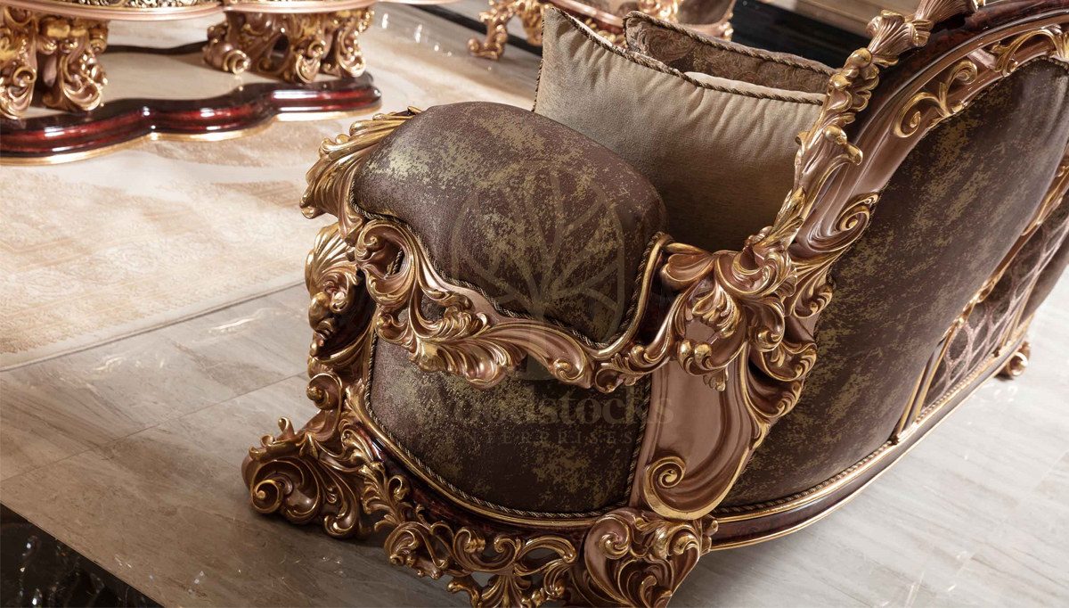Royal Sumela Hand Carved Teak Sofa Set, Saharanpur, view 7