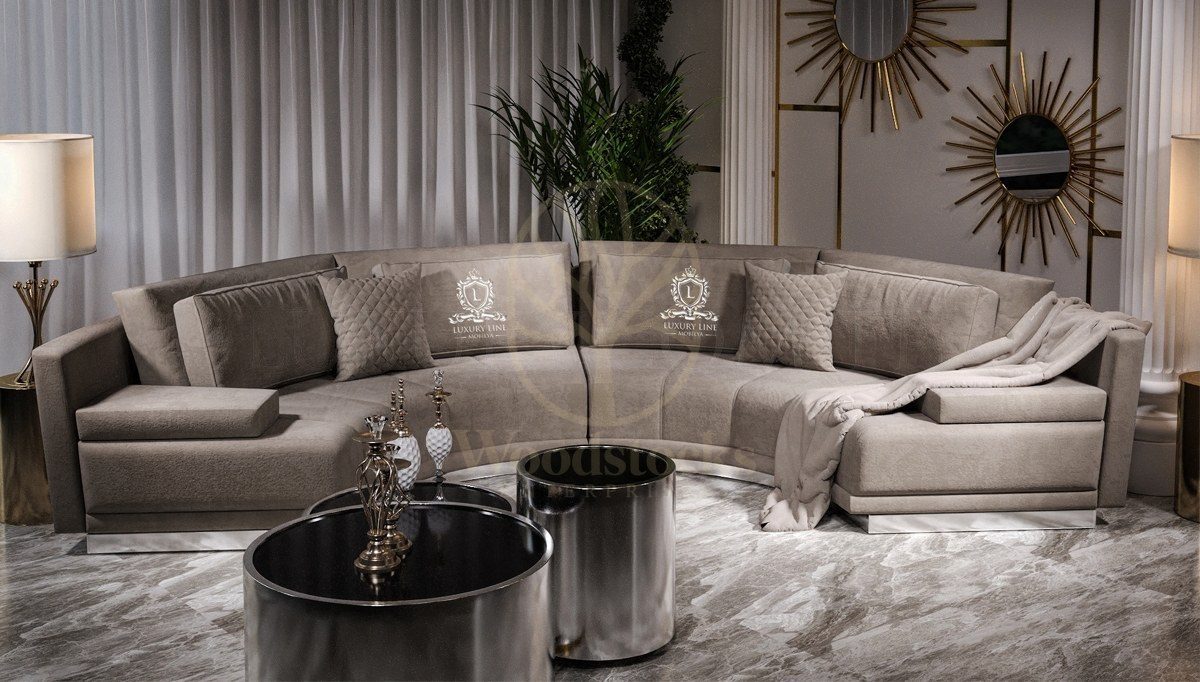 Luxury Delux Handcrafted Teak L-Shape Sofa, Saharanpur, view 2