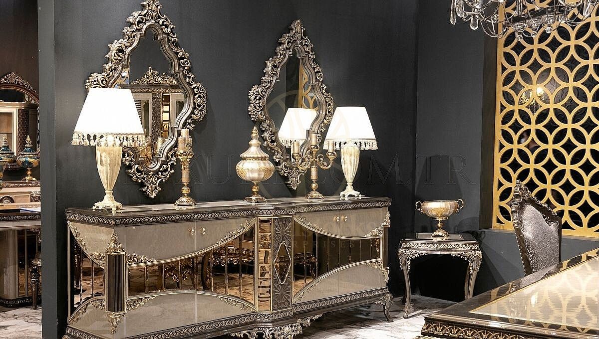 Royal Lotusa Hand Carved Teak Dining Table Set, Saharanpur, view 5