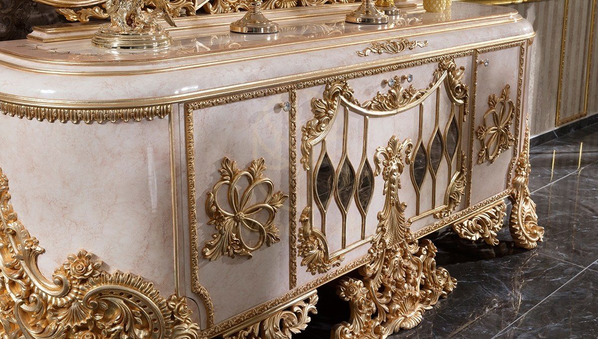 Royal Ayasofya Hand Carved Teak Console Table, Saharanpur, view 7