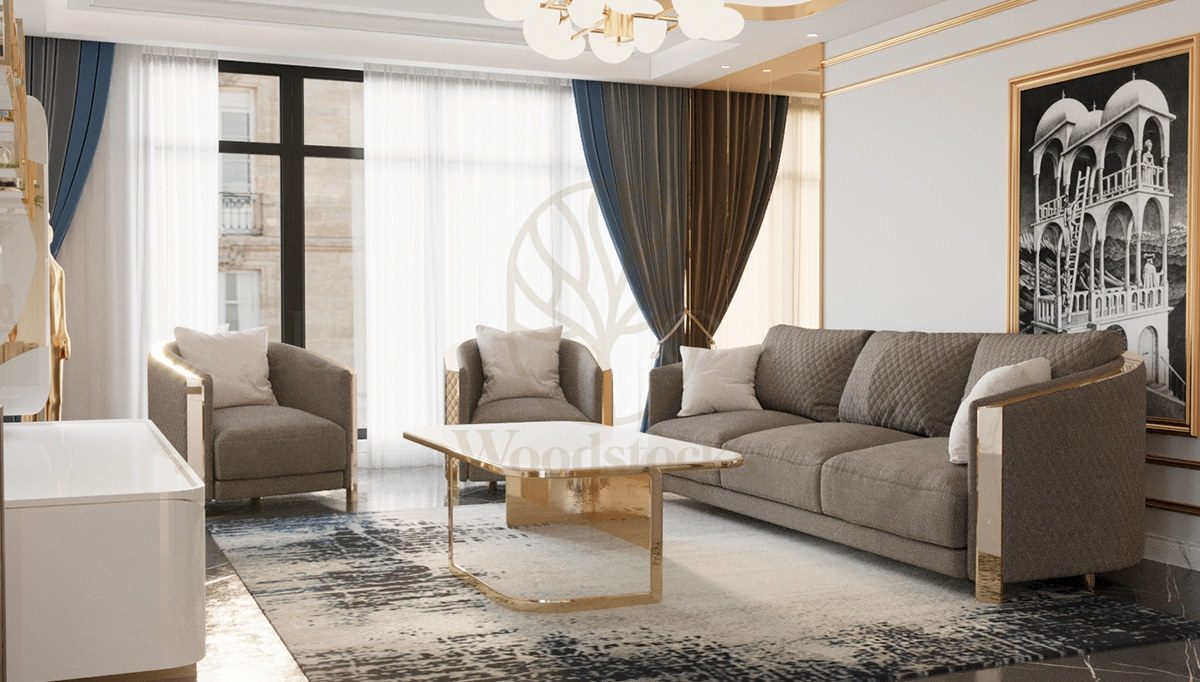 Luxury Luitton Handcrafted Teak Sofa Set, Saharanpur, view 9