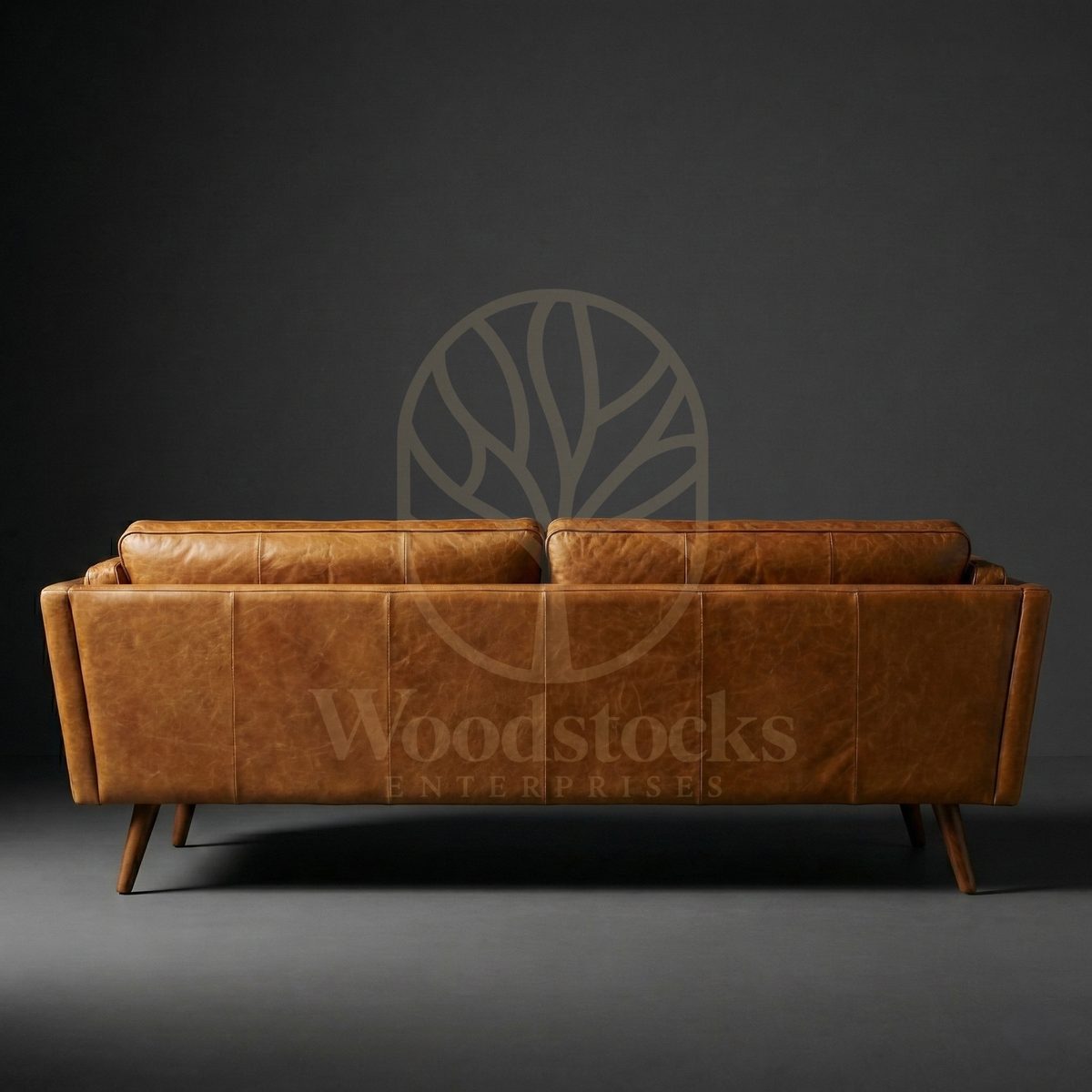 Luxury Teak Østerbro Modernist Leather Sofa, Saharanpur, view 5