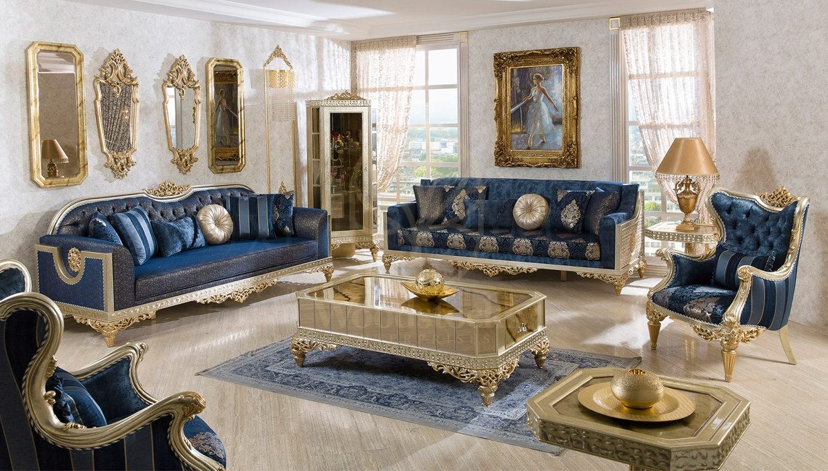 Royal Portland Hand Carved Teak Sofa Set, Saharanpur, Sofa Set