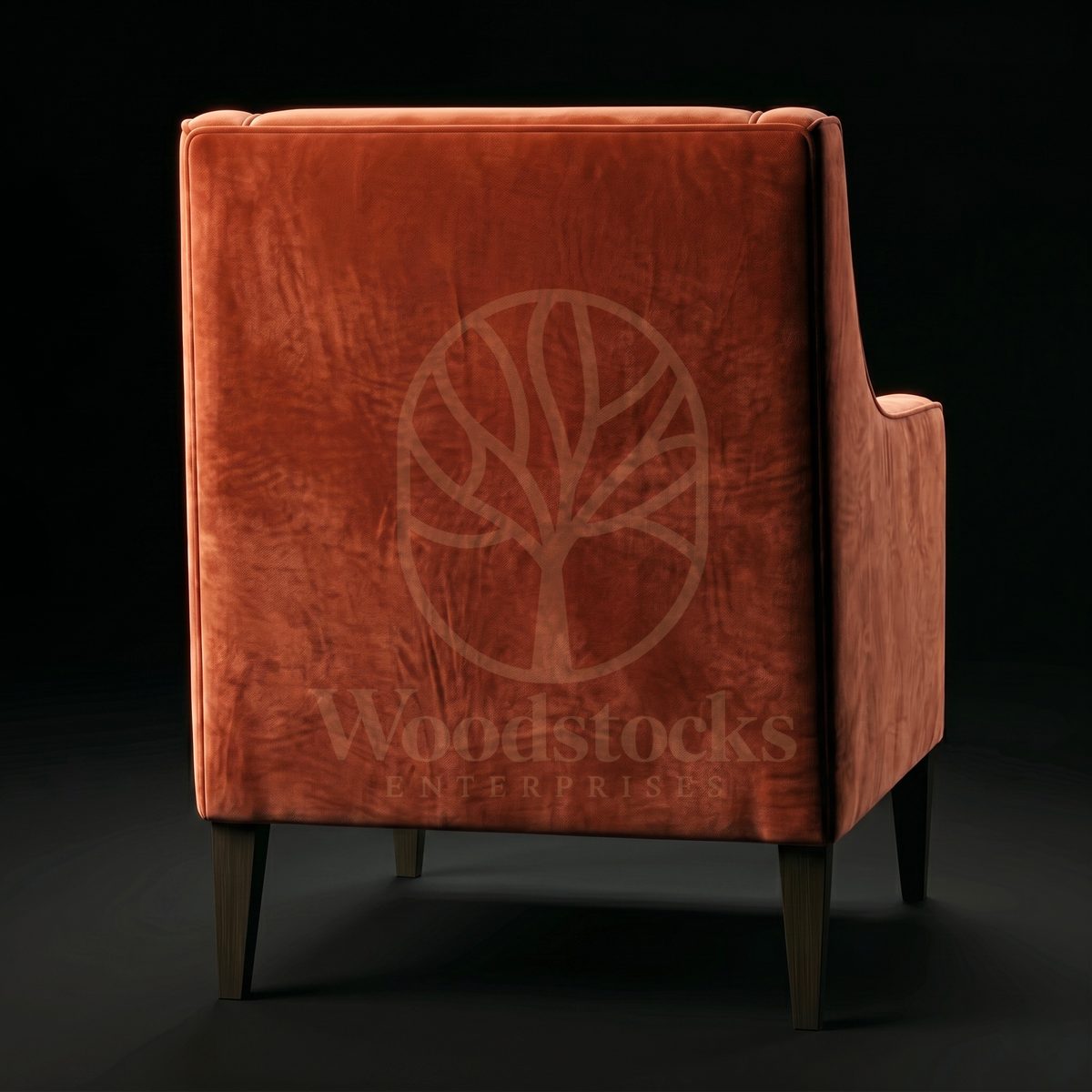 Luxury Teak Fitzrovia Tailored Club Armchair, Saharanpur, view 4