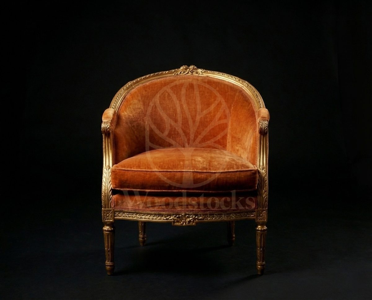 Royal Hand Carved Teak Parisian Giltwood Salon Suite, Saharanpur, view 3
