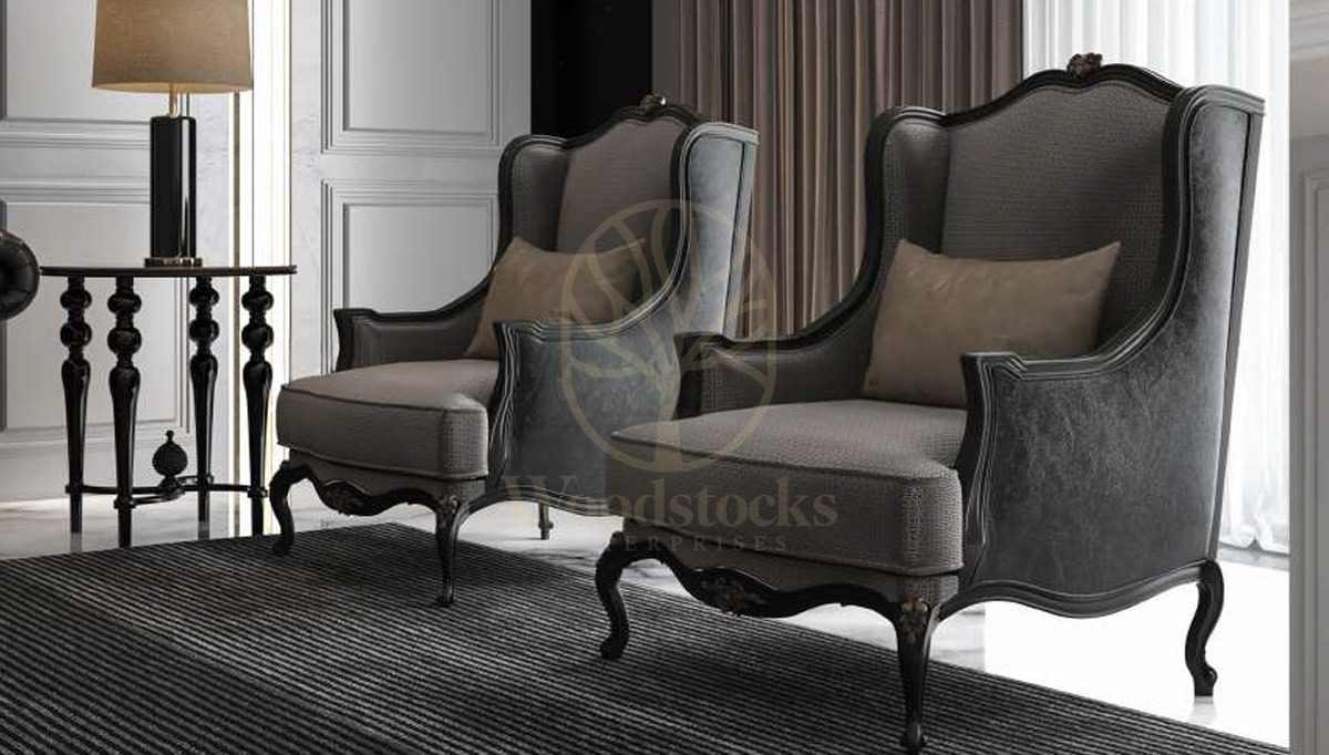 Luxury Daimon Art Deco Handcrafted Teak Sofa Set, Saharanpur, view 2