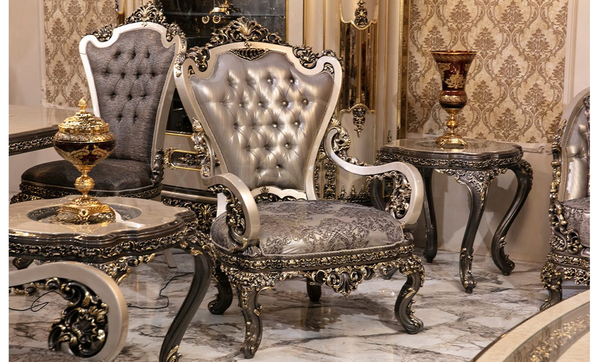 Royal Aregon Hand Carved Teak Sofa Set, Saharanpur, view 8