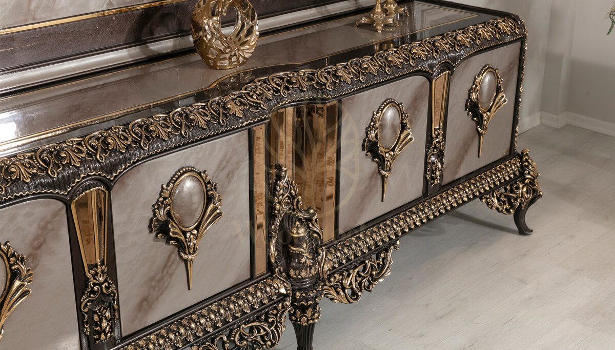 Royal Whiteit Hand Carved Teak TV Cabinet, Saharanpur, view 3