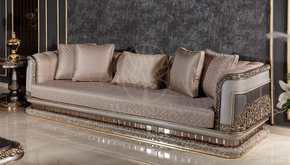 Royal Salerno Hand Carved Teak Sofa Set, Saharanpur, view 2