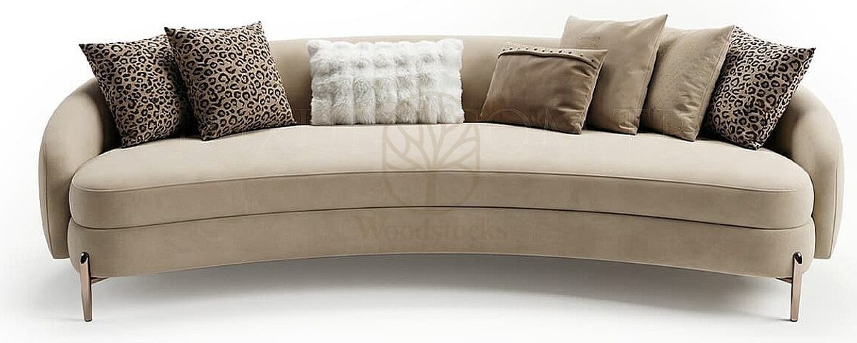 Luxury Safran Beige Handcrafted Teak Sofa Set, Saharanpur, view 4