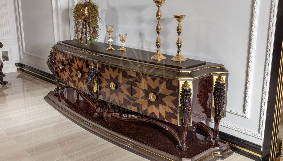 Royal Delano Hand Carved Teak Dining Table Set II, Saharanpur, view 9