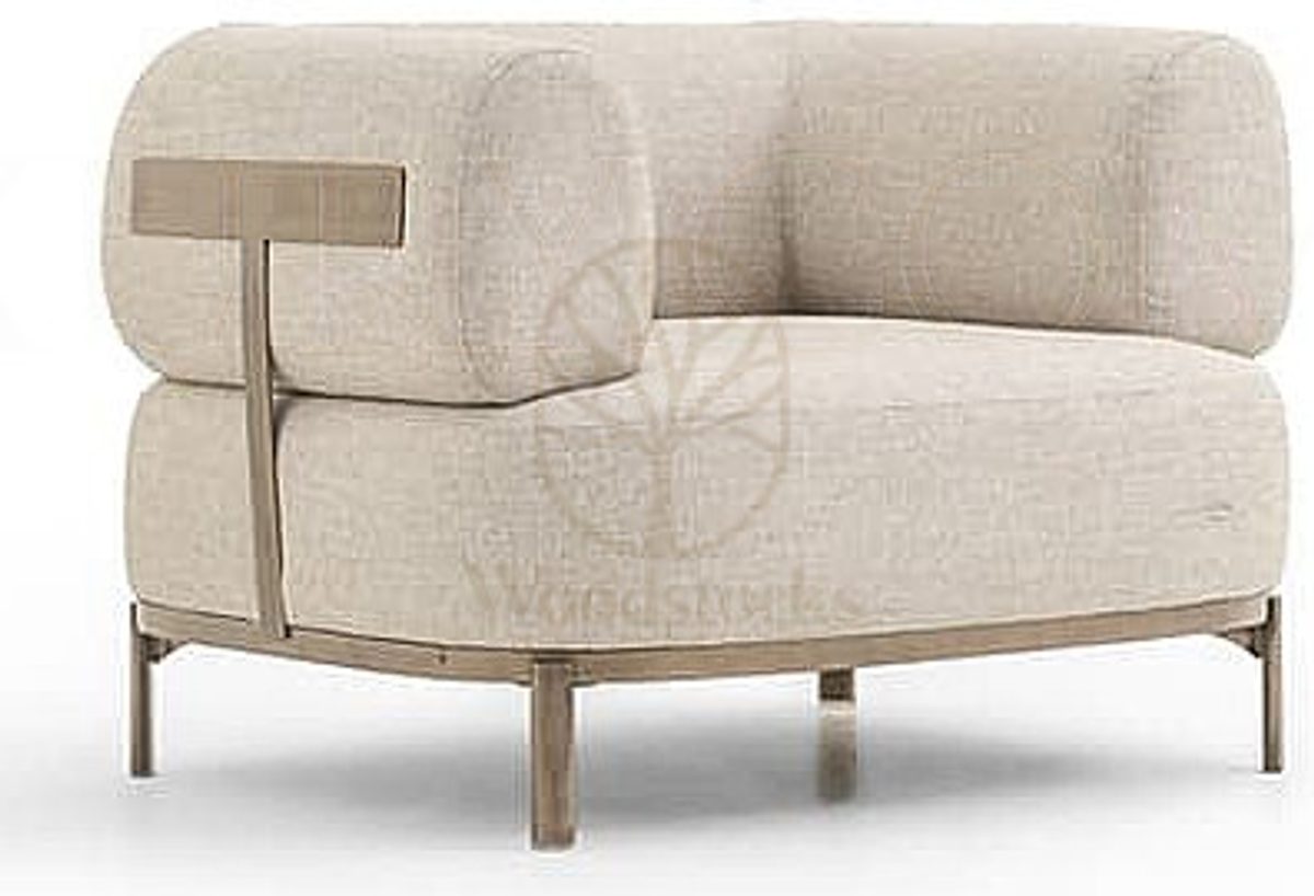 Luxury Pera Beige Handcrafted Teak Sofa Set, Saharanpur, view 4