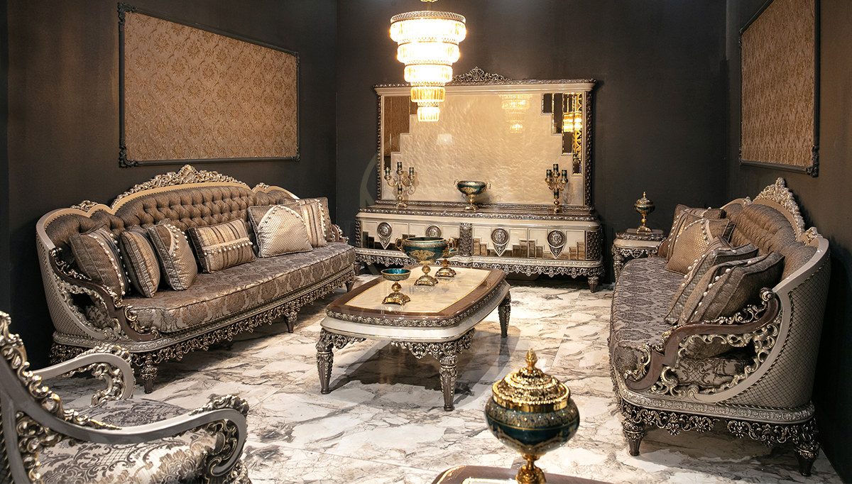 Royal Bolonya Hand Carved Teak Sofa Set, Saharanpur, Sofa Set