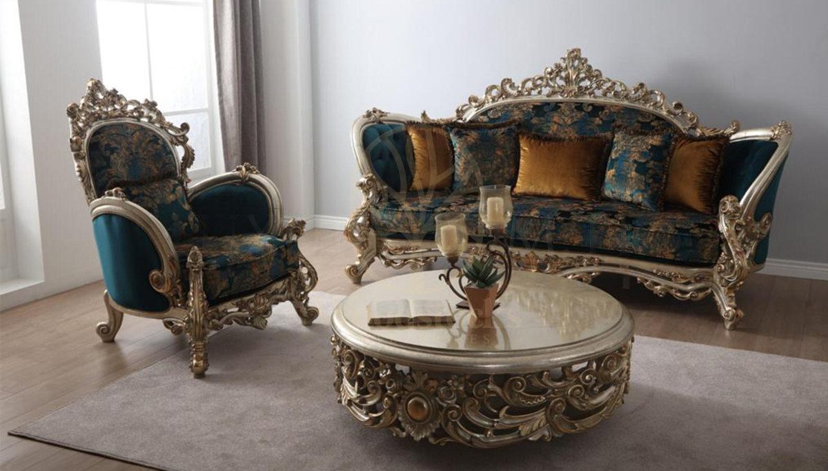 Royal Korel Hand Carved Teak Sofa Set, Saharanpur, view 4