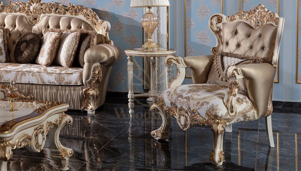 Royal Imparator Hand Carved Teak Sofa Set, Saharanpur, view 4